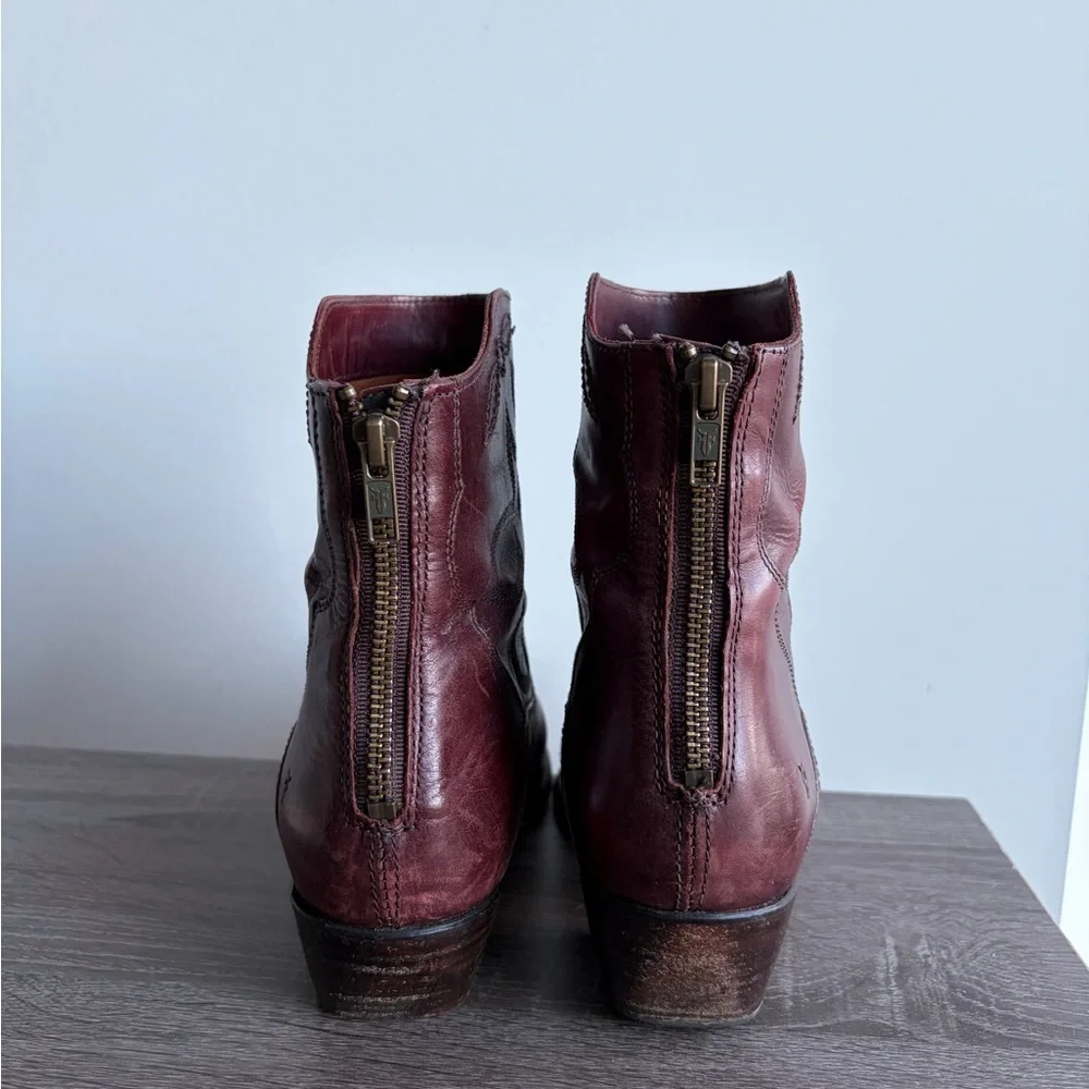 Frye Billy Short Embroidered Western Boots - Picture 5 of 7